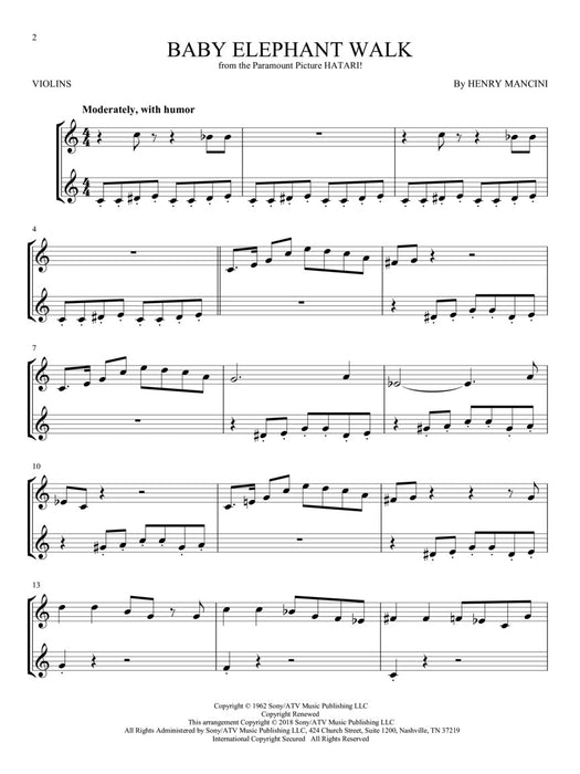 Movie Songs for Two Violins Easy Instrumental Duets 小提琴 二重奏 | 小雅音樂 Hsiaoya Music