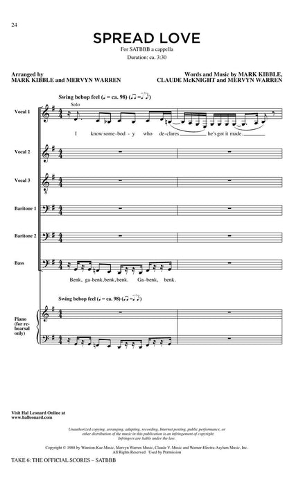 Take 6: The Official Scores | 小雅音樂 Hsiaoya Music