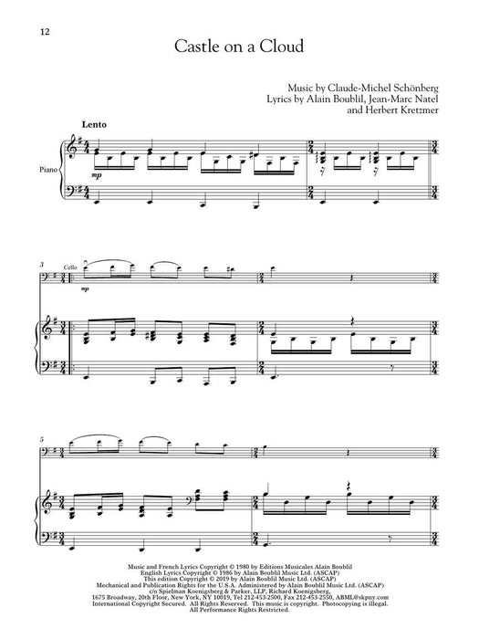 Les Misérables for Classical Players Cello and Piano with Online Accompaniments 古典 大提琴 鋼琴 伴奏 | 小雅音樂 Hsiaoya Music