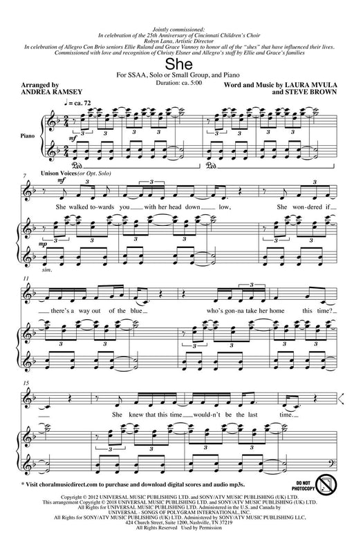 She Andrea Ramsey Choral Series 合唱 | 小雅音樂 Hsiaoya Music