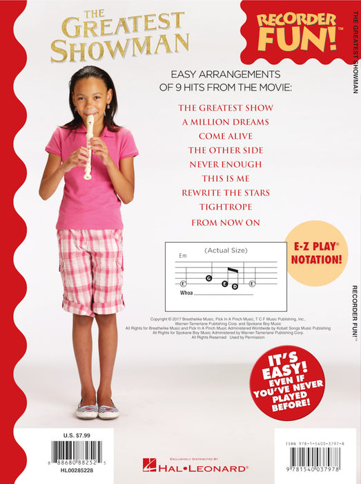 The Greatest Showman - Recorder Fun! with Easy Instructions & Fingering Chart | 小雅音樂 Hsiaoya Music