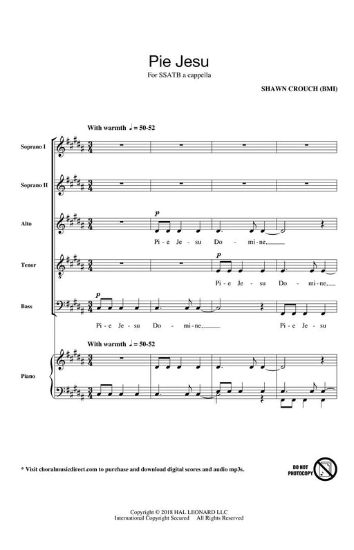 Pie Jesu Craig Hella Johnson Choral Series 合唱 | 小雅音樂 Hsiaoya Music