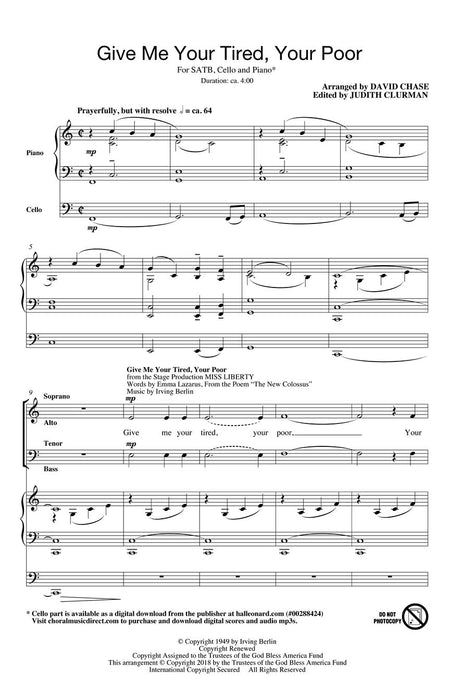 Give Me Your Tired, Your Poor Judith Clurman Choral Series 合唱 | 小雅音樂 Hsiaoya Music