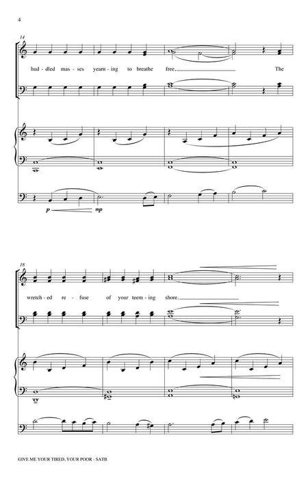 Give Me Your Tired, Your Poor Judith Clurman Choral Series 合唱 | 小雅音樂 Hsiaoya Music