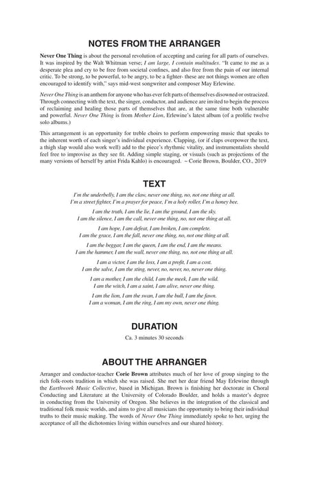 Never One Thing Andrea Ramsey Choral Series 合唱 | 小雅音樂 Hsiaoya Music