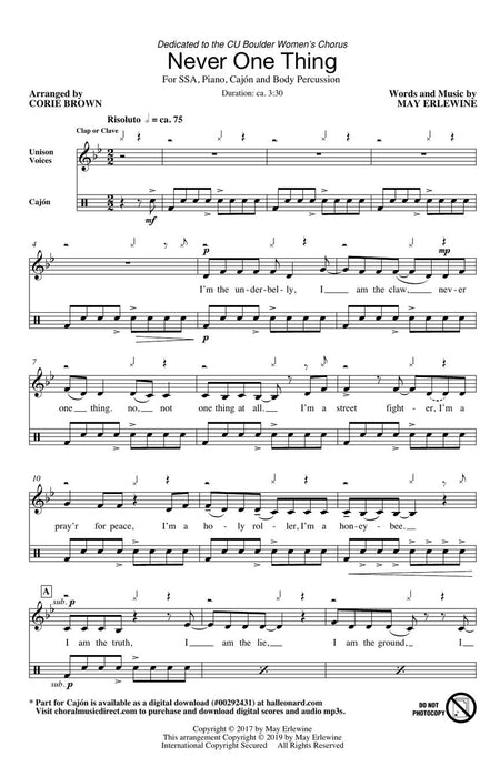 Never One Thing Andrea Ramsey Choral Series 合唱 | 小雅音樂 Hsiaoya Music