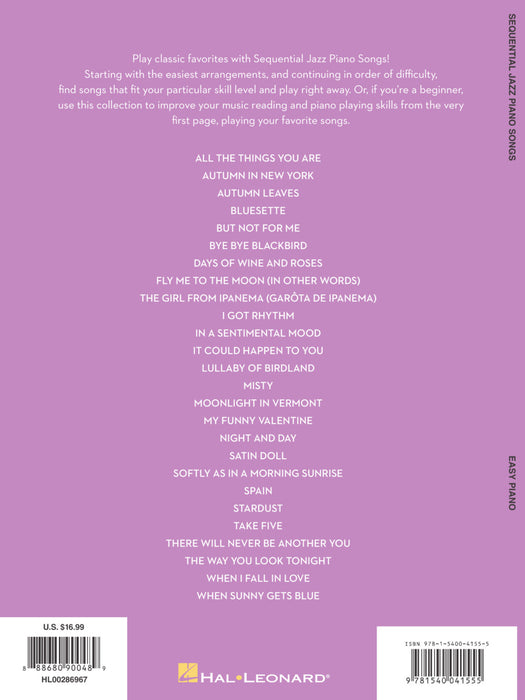 Sequential Jazz Piano Songs 26 Easy Favorites Carefully Selected and Arranged in Order of Difficulty 爵士音樂鋼琴 | 小雅音樂 Hsiaoya Music