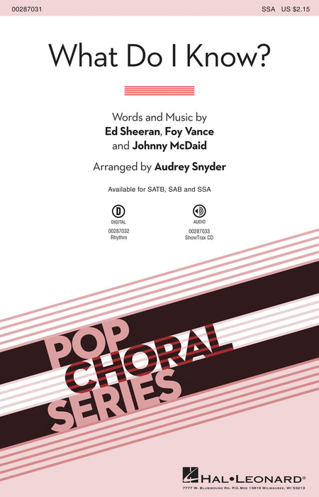 What Do I Know? | 小雅音樂 Hsiaoya Music