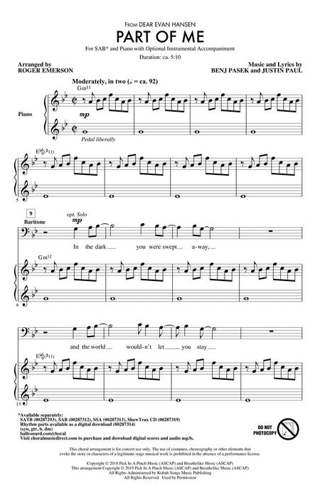 Part of Me from Dear Evan Hansen | 小雅音樂 Hsiaoya Music