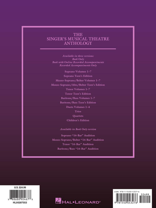Singer's Musical Theatre Anthology - Volume 7 Soprano Book | 小雅音樂 Hsiaoya Music