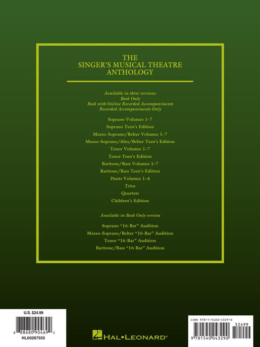 The Singer's Musical Theatre Anthology - Volume 7 Tenor Book | 小雅音樂 Hsiaoya Music