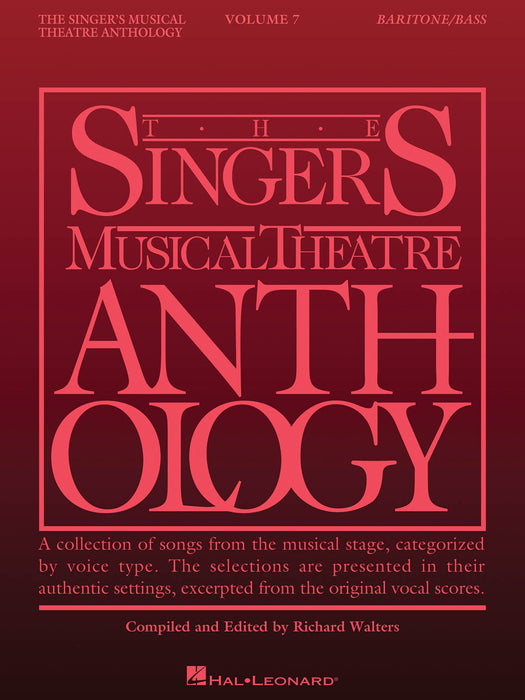 Singer's Musical Theatre Anthology - Volume 7 Baritone/Bass Book Only | 小雅音樂 Hsiaoya Music