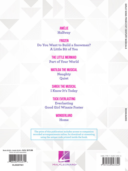 Girls' Songs from 21st Century Musicals 10 Songs from Shows Since 2000 | 小雅音樂 Hsiaoya Music