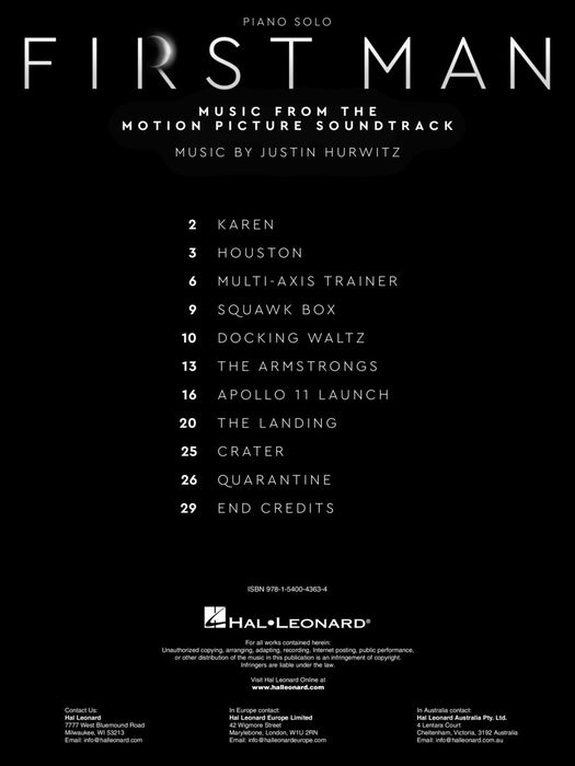 First Man Music from the Motion Picture Soundtrack | 小雅音樂 Hsiaoya Music