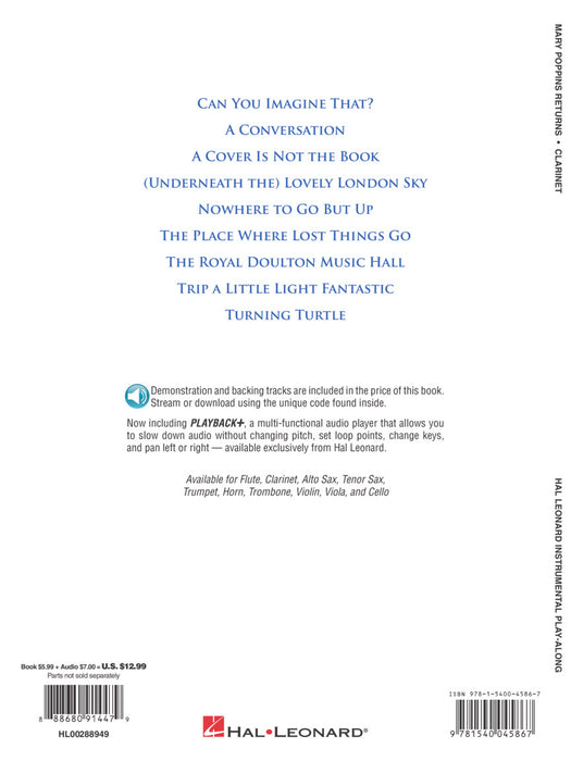 Mary Poppins Returns for Clarinet Instrumental Play-Along® Series 豎笛 | 小雅音樂 Hsiaoya Music