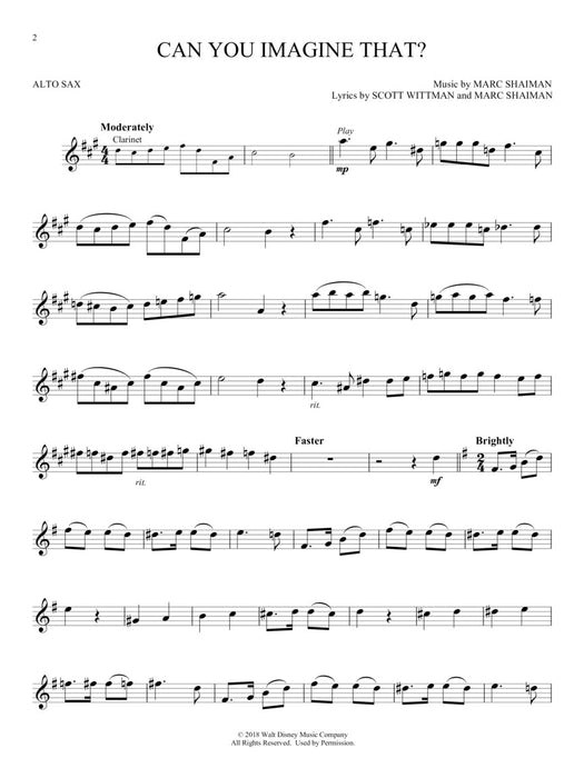 Mary Poppins Returns for Alto Sax Instrumental Play-Along® Series 中音薩氏管 | 小雅音樂 Hsiaoya Music