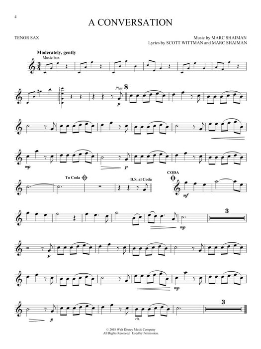 Mary Poppins Returns for Tenor Sax Instrumental Play-Along® Series | 小雅音樂 Hsiaoya Music