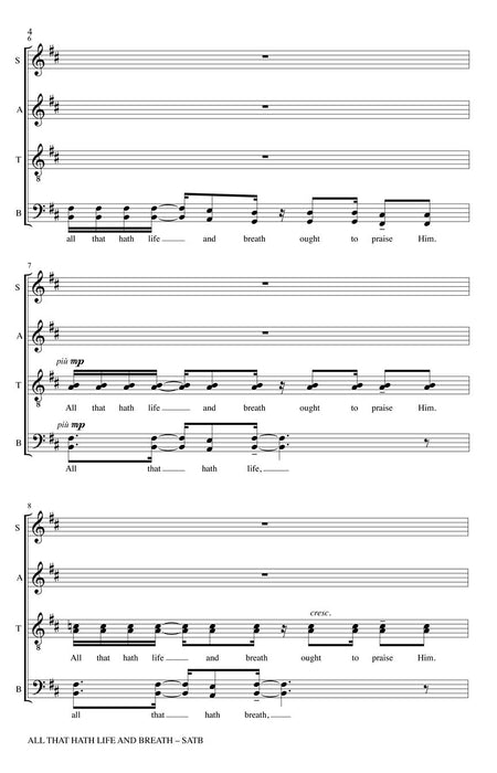 All That Hath Life and Breath The Music of Rollo Dilworth (Henry Leck Creating Artistry) Series | 小雅音樂 Hsiaoya Music