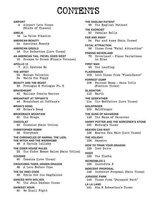 Movie Themes Budget Books | 小雅音樂 Hsiaoya Music