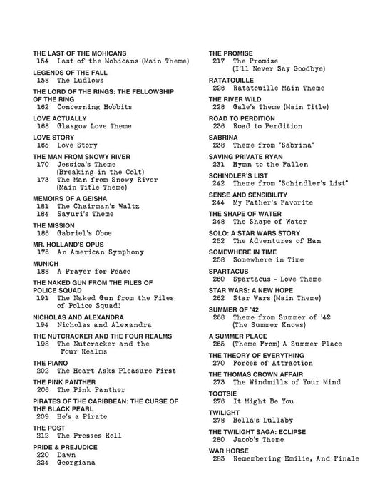Movie Themes Budget Books | 小雅音樂 Hsiaoya Music