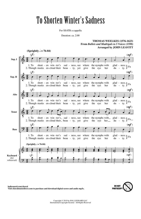 To Shorten Winter's Sadness Choral Treasury Series 合唱 | 小雅音樂 Hsiaoya Music