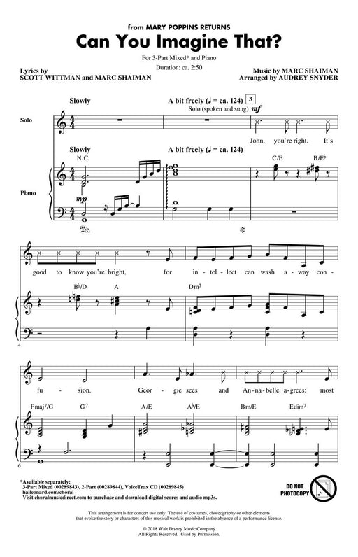 Can You Imagine That? (from Mary Poppins Returns) Discovery Level 3 | 小雅音樂 Hsiaoya Music