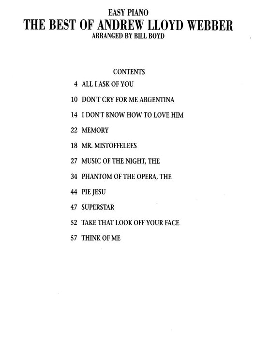 The Best of Andrew Lloyd Webber | 小雅音樂 Hsiaoya Music