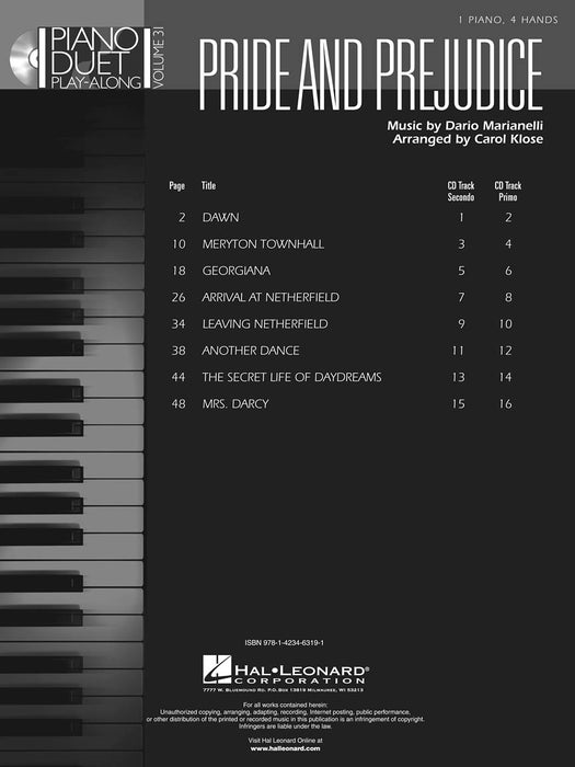 Pride & Prejudice Piano Duet Play-Along Volume 31 NFMC 2020-2024 Selection 四手聯彈 | 小雅音樂 Hsiaoya Music
