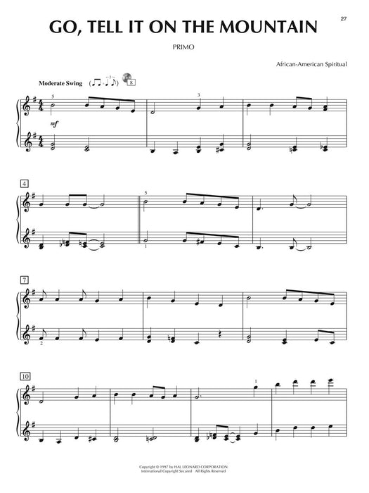 Christmas for Two Piano Duet Play-Along Volume 37 四手聯彈 | 小雅音樂 Hsiaoya Music