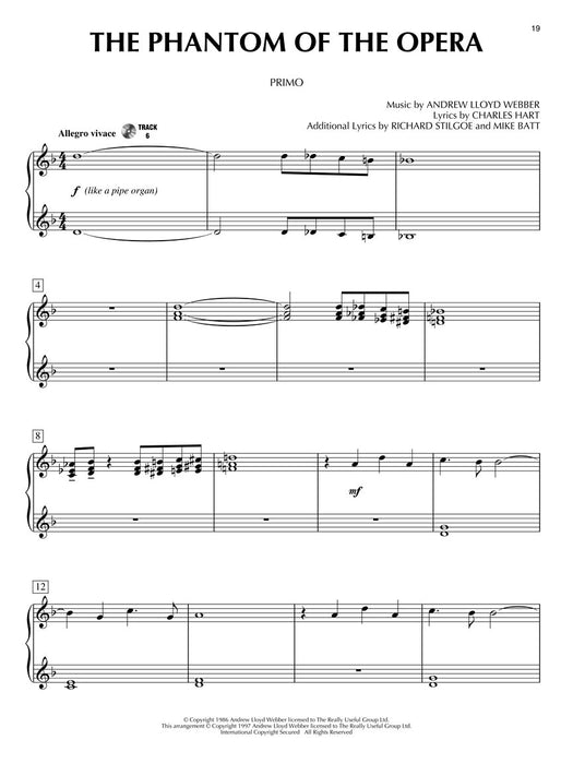 The Phantom of the Opera Piano Duet Play-Along Volume 41 歌劇四手聯彈 | 小雅音樂 Hsiaoya Music