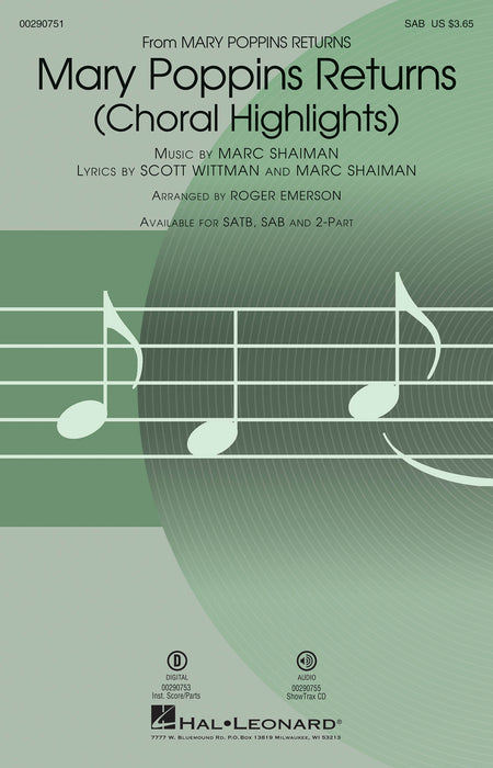Mary Poppins Returns (Choral Highlights) 合唱 | 小雅音樂 Hsiaoya Music