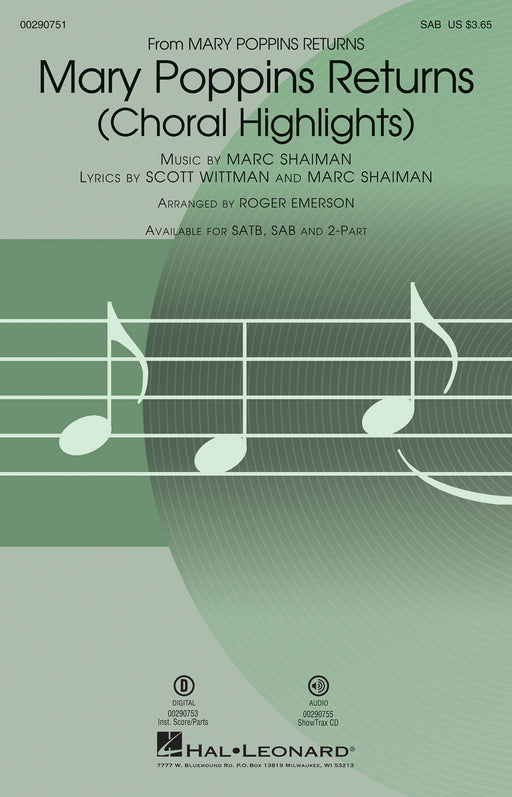 Mary Poppins Returns (Choral Highlights) 合唱 | 小雅音樂 Hsiaoya Music