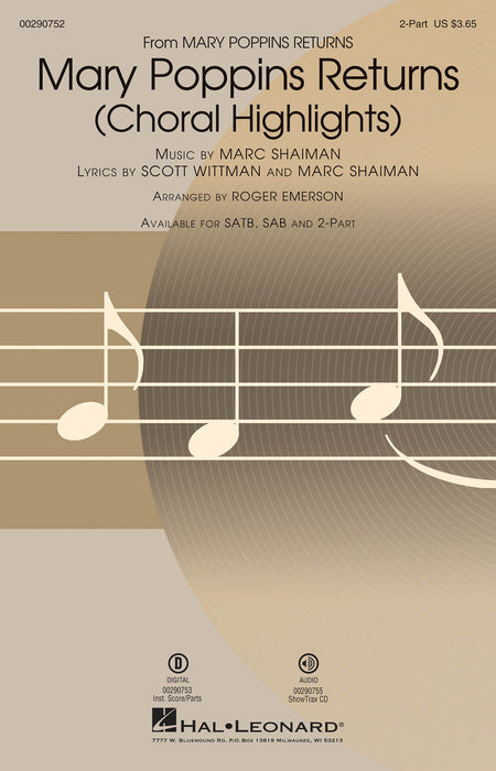 Mary Poppins Returns (Choral Highlights) 合唱 | 小雅音樂 Hsiaoya Music