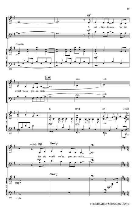 The Greatest Showman (Choral Highlights) 合唱 | 小雅音樂 Hsiaoya Music