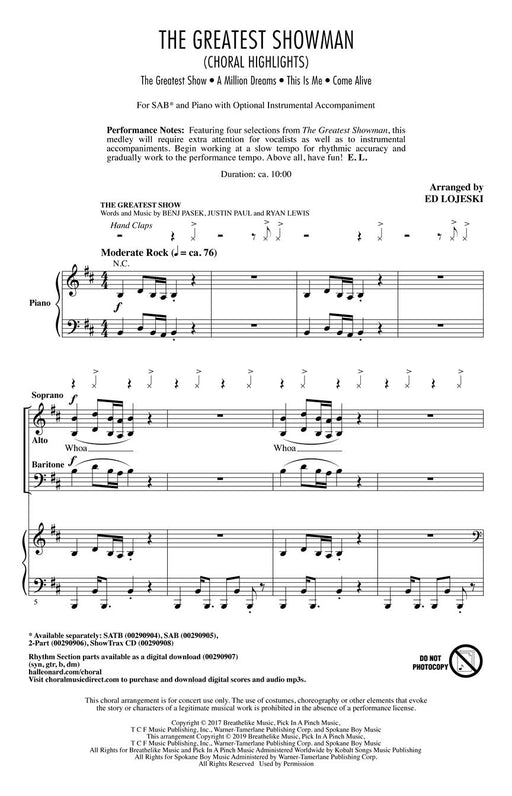 The Greatest Showman (Choral Highlights) 合唱 | 小雅音樂 Hsiaoya Music