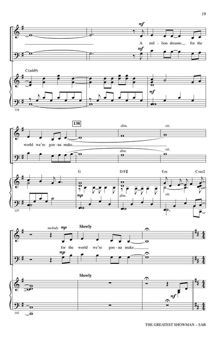 The Greatest Showman (Choral Highlights) 合唱 | 小雅音樂 Hsiaoya Music