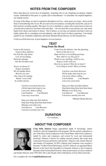 Song from the Road Craig Hella Johnson Choral Series 合唱 | 小雅音樂 Hsiaoya Music