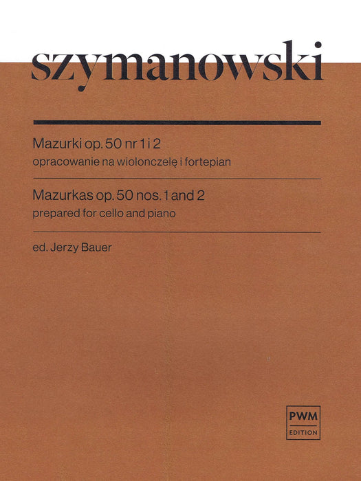 Mazurkas Nos. 1 and 2, Op. 50 Cello and Piano 齊馬諾夫斯基 馬祖卡 大提琴(含鋼琴伴奏) 波蘭版 | 小雅音樂 Hsiaoya Music