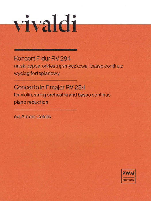 Concerto in F Major, RV284 from 'La Stravaganza' Op. 4 Violin and Piano Reduction 韋瓦第 協奏曲 小提琴(含鋼琴伴奏) 波蘭版 | 小雅音樂 Hsiaoya Music