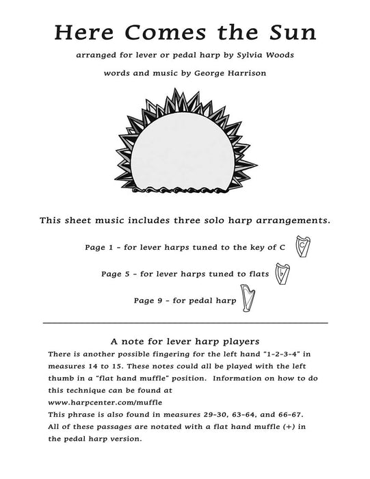 Here Comes the Sun Arranged for Harp 豎琴 | 小雅音樂 Hsiaoya Music