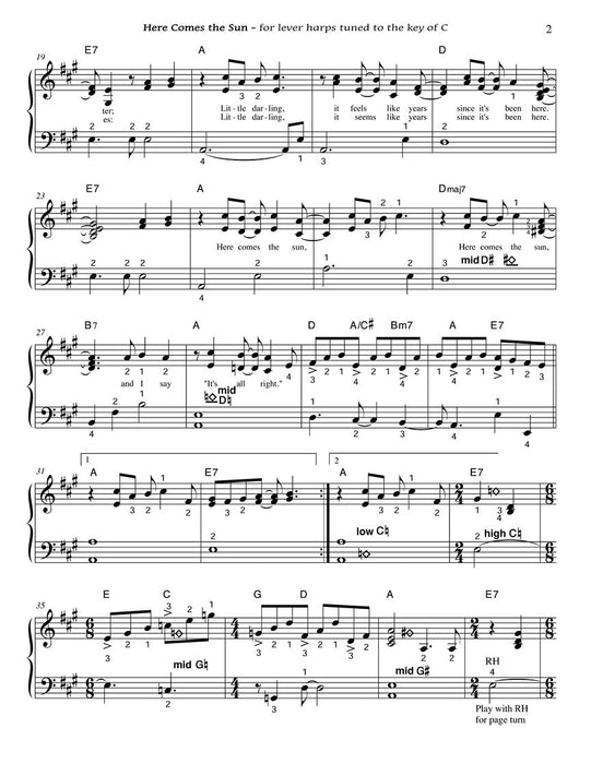 Here Comes the Sun Arranged for Harp 豎琴 | 小雅音樂 Hsiaoya Music