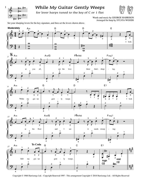 While My Guitar Gently Weeps Arranged for Harp 吉他 豎琴 | 小雅音樂 Hsiaoya Music