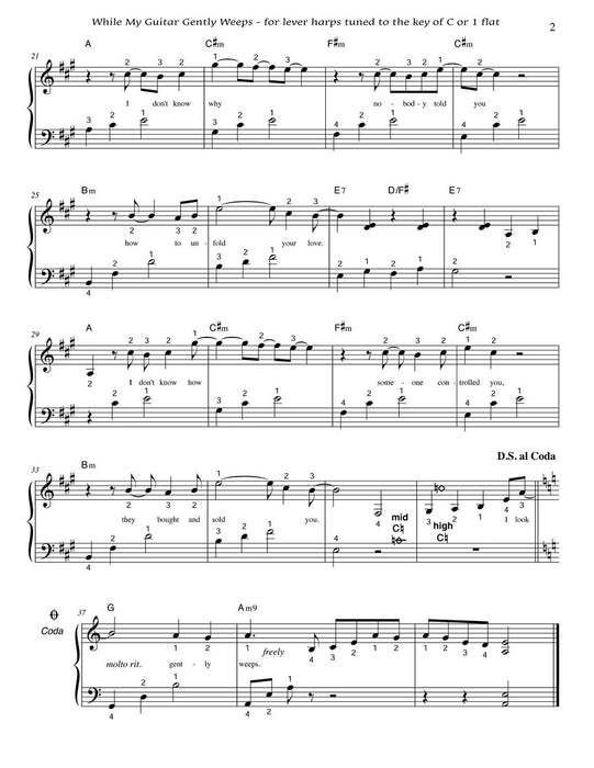 While My Guitar Gently Weeps Arranged for Harp 吉他 豎琴 | 小雅音樂 Hsiaoya Music