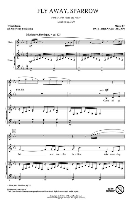 Fly Away, Sparrow Music for Women's Voices Series | 小雅音樂 Hsiaoya Music