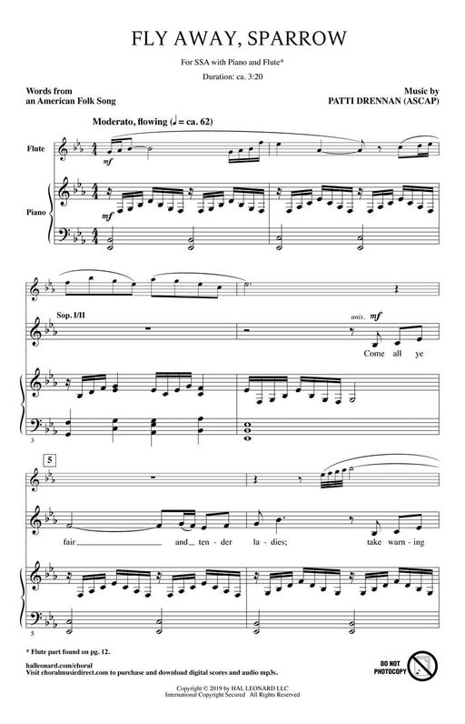 Fly Away, Sparrow Music for Women's Voices Series | 小雅音樂 Hsiaoya Music