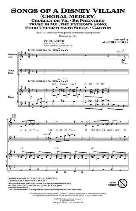 Songs of a Disney Villain (Choral Medley) 合唱 組合曲 | 小雅音樂 Hsiaoya Music
