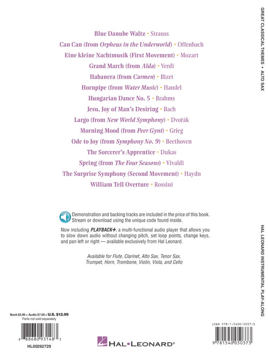 Great Classical Themes Alto Sax 古典 中音薩氏管 | 小雅音樂 Hsiaoya Music