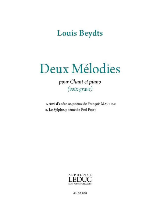 Deux Melodies for Low Voice 低音 | 小雅音樂 Hsiaoya Music