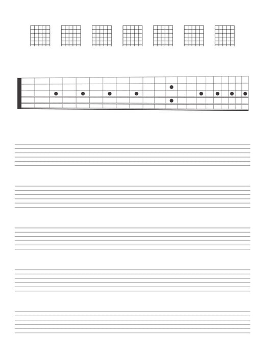 Guitar Tab Manuscript Paper 吉他 五線譜紙 | 小雅音樂 Hsiaoya Music