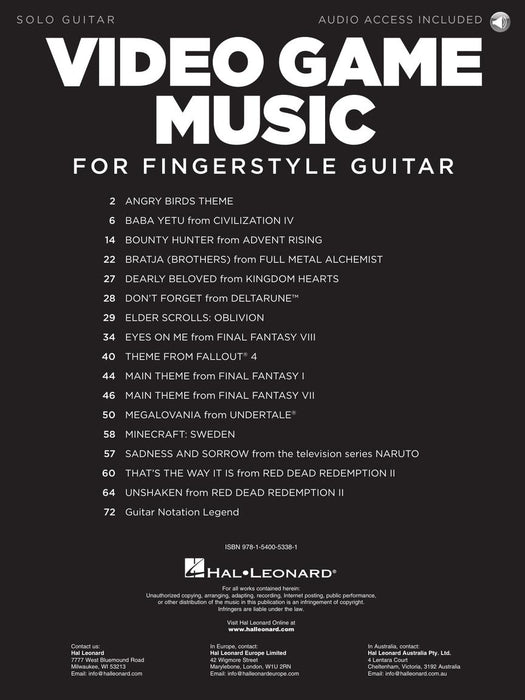 Video Game Music For Fingerstyle Guitar 吉他 | 小雅音樂 Hsiaoya Music